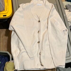 Primark Cream Button-Up Cardigan